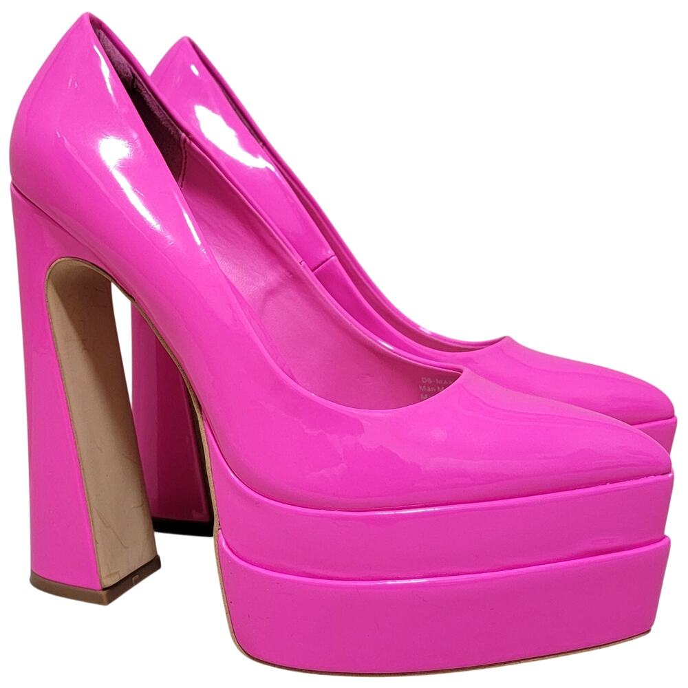 D'Amelio Women Marlania High Heel Platform Pump Heels Size US 6.5M Hot Pink